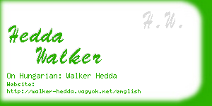 hedda walker business card